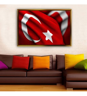 Altın Çerçeveli dekoratif tablo a2019 (Gold)