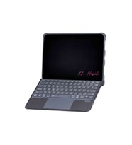 iPad 11. Nesil Uyumlu 360° Manyetik Standlı Ledli Touchpadli Katanya Klavyeli Tablet Kılıfı