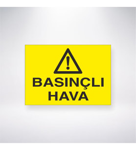 Basınçlı Hava 21x28 Arkası Yapışkanlı Levha