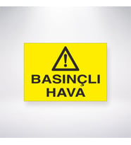 Basınçlı Hava 21x28 Arkası Yapışkanlı Levha