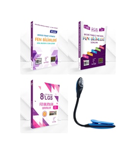 Karekök Yayınları 8 Sınıf Güçlendiren Fen Bilimleri Konu Anlatımı + Becerili Soru + Deneme + Kitap Okuma Işığı Hediye (Çok Renkli)