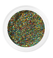 Glitter Tozu SPEKTR MIX G7 5 gr - Yeşil Altın Zeminli Nail Art Simi