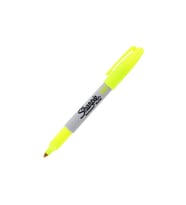 Sharpie Markör Permanent Neon Fosforlu Sarı (12 Li Paket)
