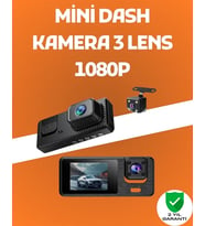 3 Kanallı Araç Dvr – Ön + İç + Arka Kamera İle Tam Kapsama, Yüksek Güvenlik