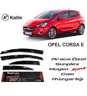 Opel Corsa E Cam Rüzgarlığı Mugen Tip Sunplex