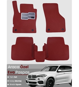 BMW X5 F15 (2013-2019) Uyumlu EVA Paspas Tam Set–Araca Özel,Su Geçirmez,Hızlı ve Kolay Montaj