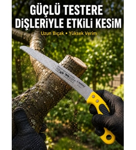 Bahçe Bıçkısı Keskin Çelik Diş Yapısıyla Pratik Kesim