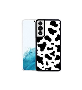 Samsung Galaxy S22 Plus Uyumlu Kılıf Zore M-Fit Desenli Kapak (Siyah-Bej)