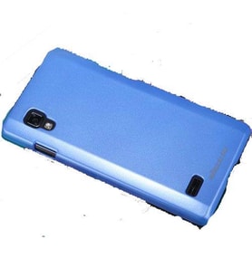Nillkin Optimus L9 ile Uyumlu Parlak Sert Kauçuk Kılıf Mavi