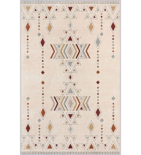 Eliana Home Baskılı, Yıkanabilir Kaymaz Taban Salon Halısı LNA1016 100x150 cm (Bej)