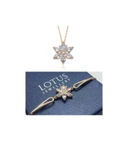 Lotus Çiçeği Bileklik Ve Kolye Seti 925 Ayar Gümüş Set