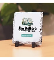 Din Öğretmenlerine Hediye Taş Baskı