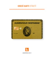 Amerikan Express - Gold Kart Kaplama Sticker