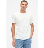 Gap Everyday Soft Gap Mini Logo T-Shirt 799323 Kısa Kol Tişört Erkek T-Shirt (Beyaz)