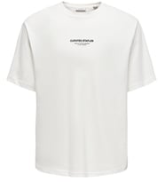 ONSCURATED RLX PRINT SS TEE TR Cloud Dancer