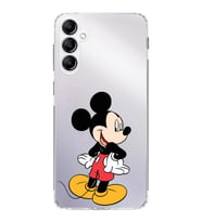 Samsung Galaxy A24  Kamera korumalı Kapak Mickey Mouse Tasarımlı  Şeffaf Kılıf