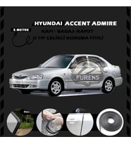 Hyunda Accent Admire Oto Araç Kapı Koruma Fitili 5metre Parlak Siyah Renk