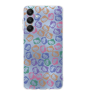 PrintiFy Samsung Galaxy A26 ile Uyumlu Kamera Korumalı Hello Kitty Tasarımlı Şeffaf Silikon Kılıf