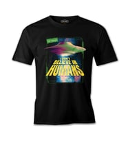 I Don't Believe in Humans Siyah Erkek Tshirt