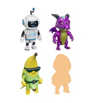 Stumble Guys 4'lü Aksiyon Figür Set SG3204 Model 1