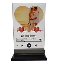 Spotify Ultra Clear Cam Plak - Sevgili - Kalp