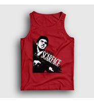 Presmono Unisex Kırmızı Rage Film Scarface Atlet 251013tt