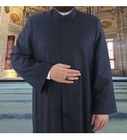 Suyuti Namaz ve İmam Cübbesi Uzun Koyu Lacivert Enderun Model