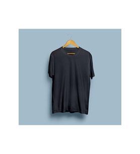 Oversize Düz Siyah T-shirt