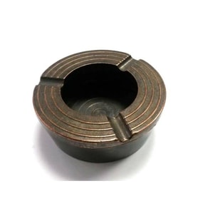 Antik Bakır Metal Döküm Yuvarlak Küllük, Otel, Cafe, Restoran için 180 gr
