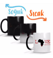 I Love Africa Sihirli Kupa Bardak Porselen