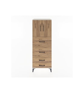 Hyperion Dolap 2 Raflı 4 Çekmeceli 2 Kapaklı 60x44x163 Aytaşı-Çam