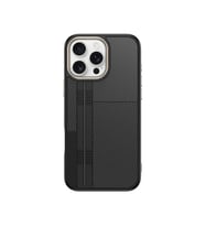 iPhone 16 Pro Kılıf M-safe Şarj Özellikli Karbon Fiber Görünümlü Antina Kılıf (Siyah-Gri)