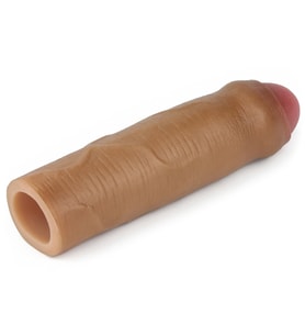 Lovetoy Nature-Extender Serisi Ultra Esnek Özel Silikonlu Sünnetsiz Esmer  Penis Kılıfı