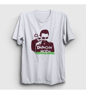 Presmono Unisex Beyaz Band Depeche Mode T-Shirt 139747tt