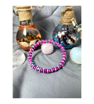Kadın - Çok Şık Fuşya Rengi Bileklik  Handmade