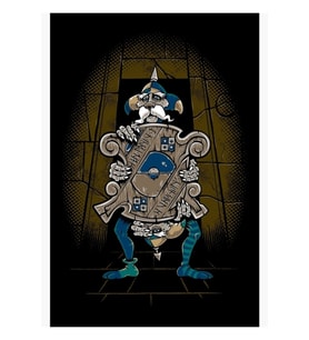 Birimiz Daima Yalan Söyler - Labirent Kapı - Goblin 80'ler Fantastik Tablo Ahşap Poster Dekoratif
