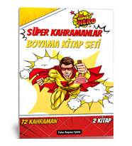 Süper Kahramanlar Boyama Kitap Seti (2 Kitap 72 Kahraman)