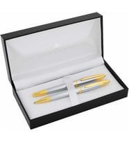 Steelpen Venüs Serisi 177Dt Desenli Gold Dolma Kalem+Tükenmez Kalem