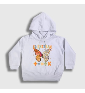 Presmono Unisex Çocuk Beyaz Mathematics Müzik Ed Sheeran Kapüşonlu Sweatshirt 486192tt