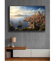Koç stüdyo Modern tasarım kanvas tablo 50x70 (Çok Renkli)