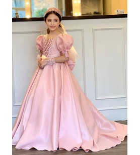 Tarlatanlı Kız Çocuk Gelinlik (Pembe)