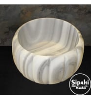 Sipahi Marble Marmara Çizgili Kabak Model Kurna