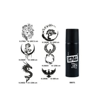 Vahşi Güzellikler Spray Tattoo Geçici Dövme Seti Dark Sprey Dövme Kiti