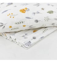Desenli Müslin Unisex bebek örtüsü ve yastık kılıfı (%100 Pamuklu)