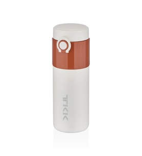 VAGONLİFE TKK ÇELİK TERMOS BEYAZ-KAHVE 450ML T2007