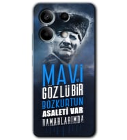 Poco X6 Kılıf HD Desen Baskılı Kılıf - Bozkurt Atatürk
