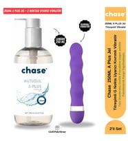 Chase A Plus 250ml Ultra Yoğun Masaj Jeli ve Mor Renkli Ergonomik Kişisel Titreşimli Masaj Aleti Seti