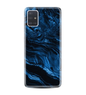 Samsung a71 A72 A73 A7 A9 2018 C7 C9 Kılıf Desenli Silikon Blue MArble 1379