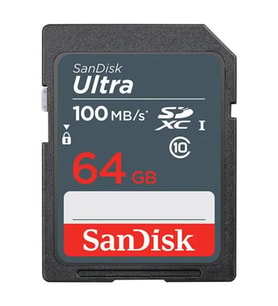 SanDisk Ultra 64GB 100MB/s SDXC Class 10 UHS-I Hafıza Kartı SDSDUNR-064G-GN3IN