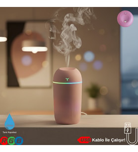 420ML RGB Işıklı Mini Sessiz USB Hava Nemlendirici & Aroma Difüzör